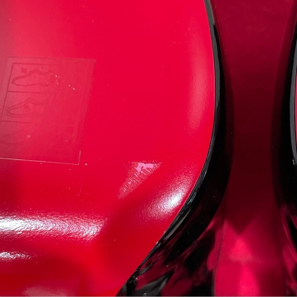 🚫sold on 3b@y🚫Christian Louboutin Hot Chick Alta 120 Patent Slingback Pumps 38.5 - Picture 14 of 15